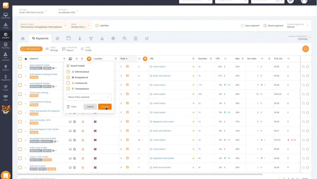 AccuRanker’s AI Search Intent
