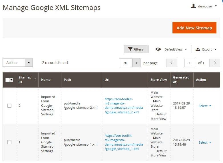XML Sitemap