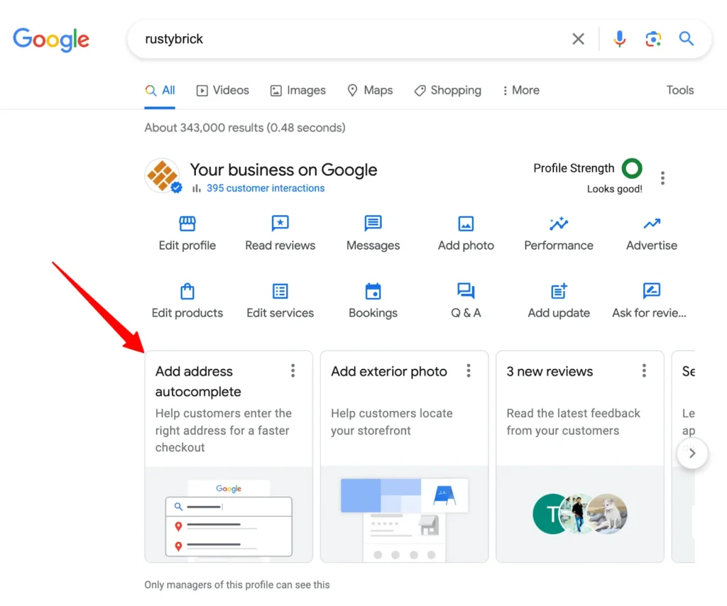 How to add adress autocomplete