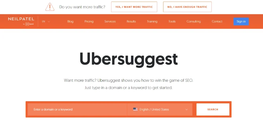 Ubersuggest