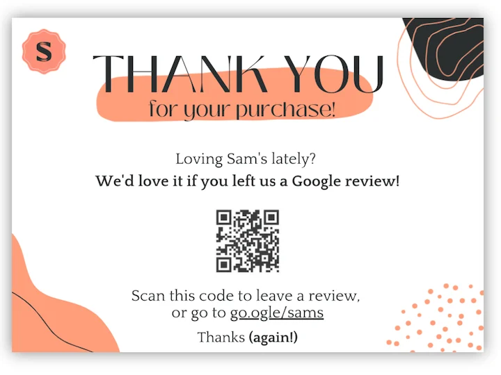 We'd love it if you left us a Google review!