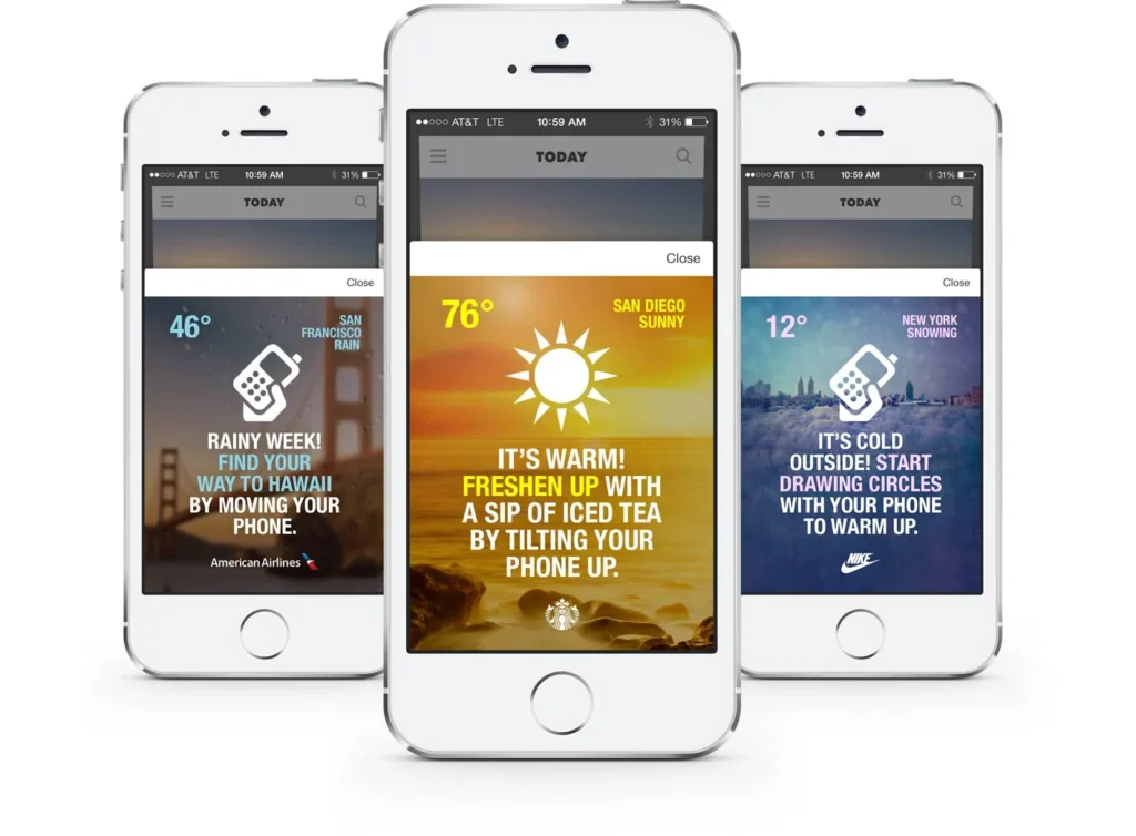 Mobile App-Based Geo Ads