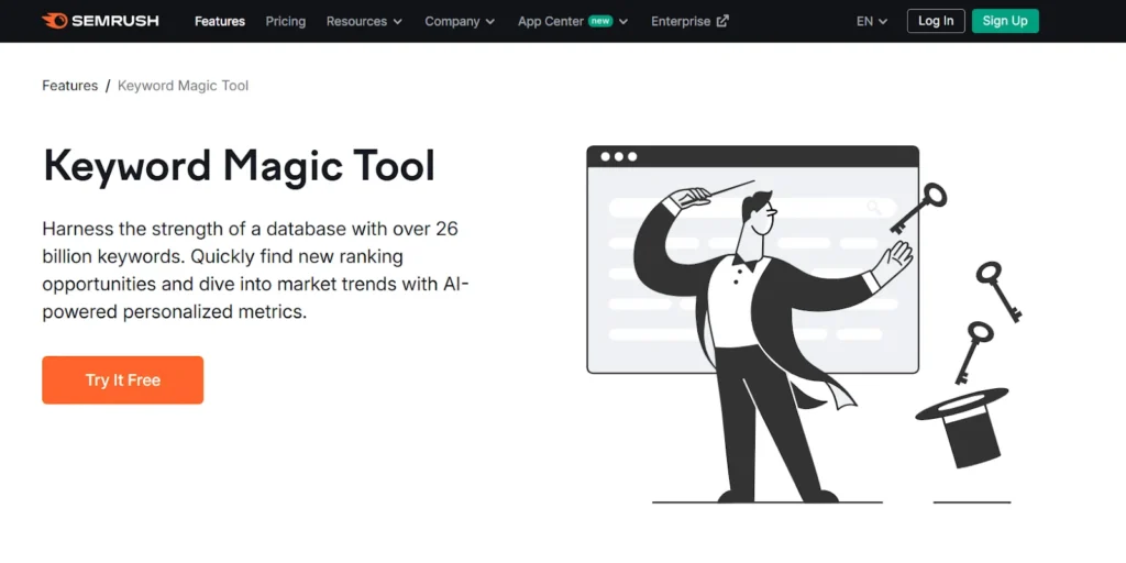 SEMrush Keyword Magic Tool