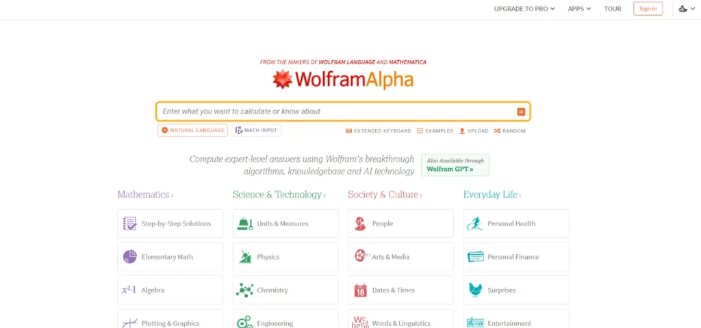 Wolfram Alpha