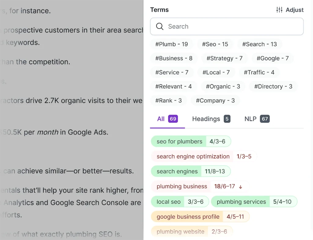 Use LSI and NLP Keywords Strategically