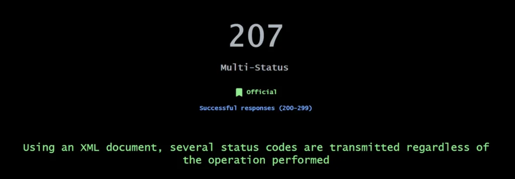  207 Status Code