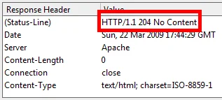 HTTP Status Code 204