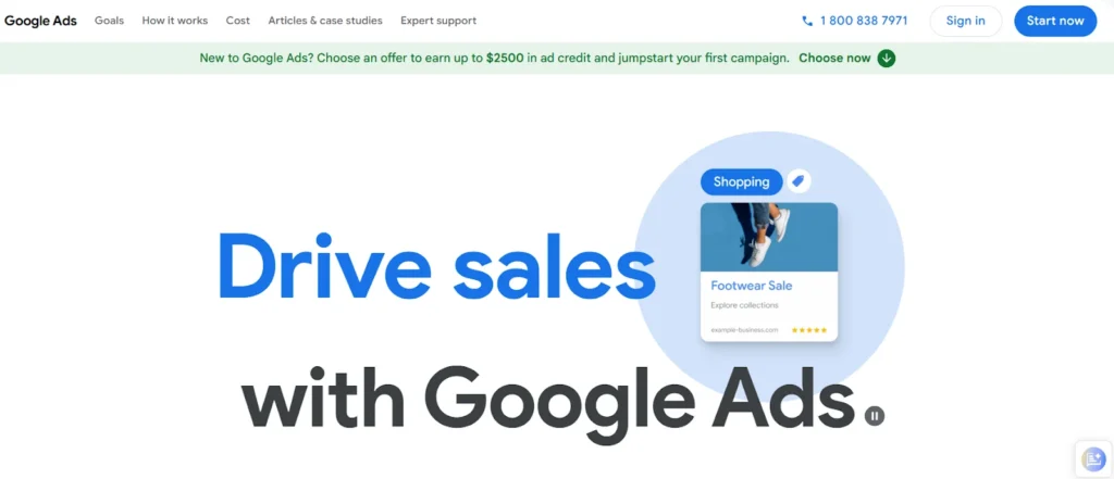 Drive sales with Google ads