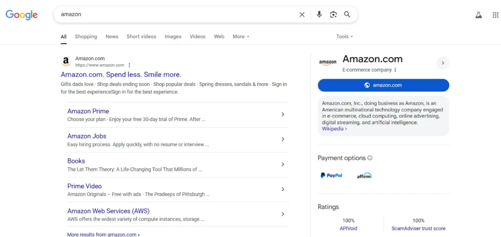 Google Search Bar Interface