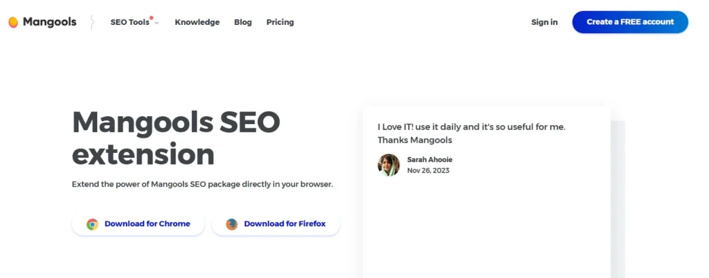 Mangools SEO Extension