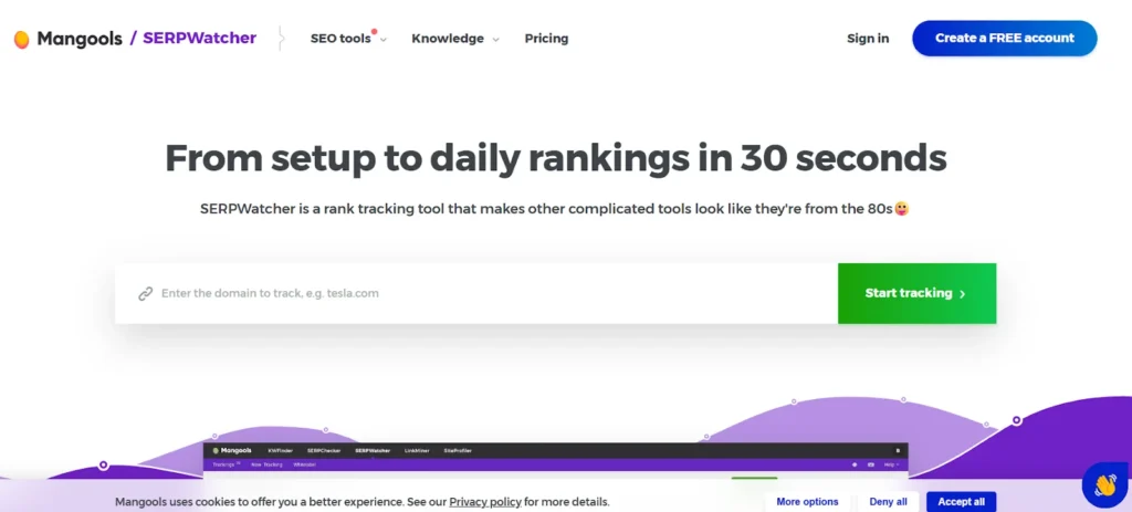 SERPWatcher by Mangools