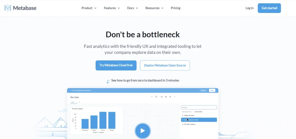 Metabase for Internal Dashboards